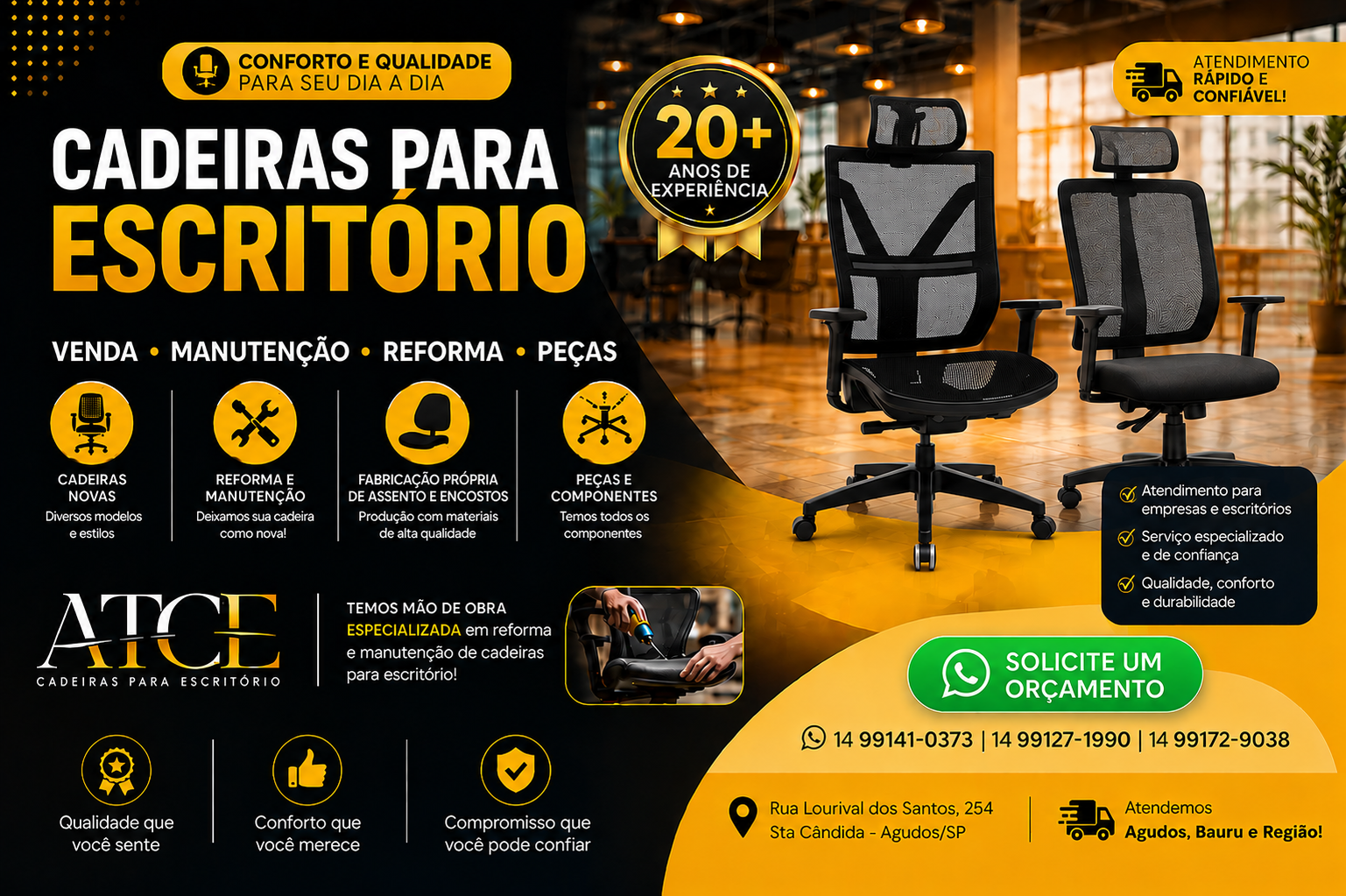 ATCE – Cadeiras para Escritório
